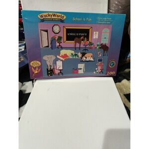 Wacky World School Is Fun Puzzle and Game New Sealed